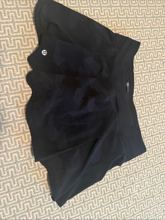 lululemon athletica Dresses & Skirts - lululemon athletica Black Skirt with Subtle Camouflage Pattern